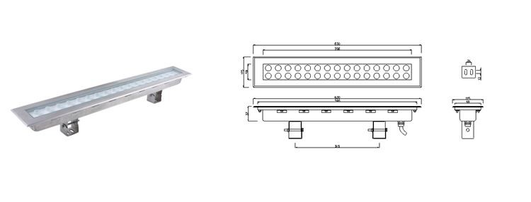 XT004 linear led wall washer light