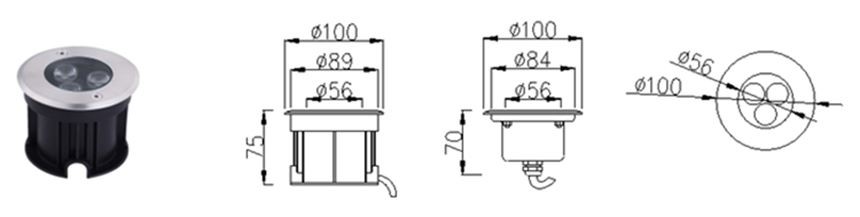 led inground light