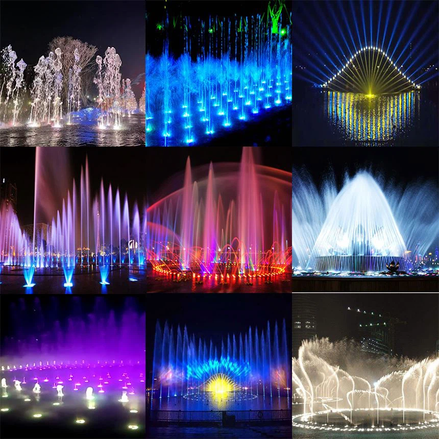fountain rgb light factory