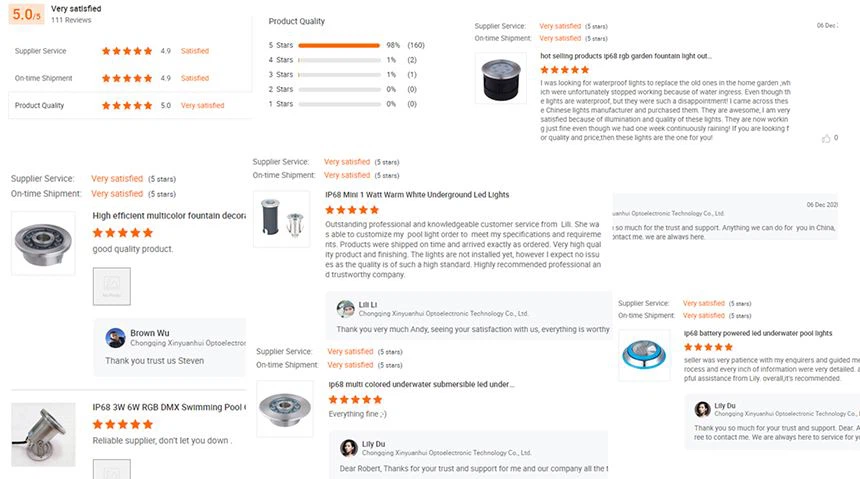 square fountain with lights