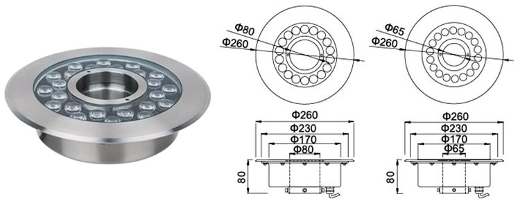 IP68 fountain light